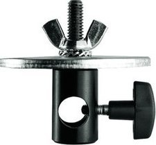 Adaptër Manfrotto 179, pllakë 80mm, vidë 3/8", i zi