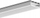 Profil LED Giza Anodized, alumin, 2m, ngjyrë argjendi