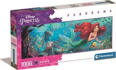 Puzzle Clementoni The Little Mermaid, 1000 copa, panoramë, shumëngjyrësh