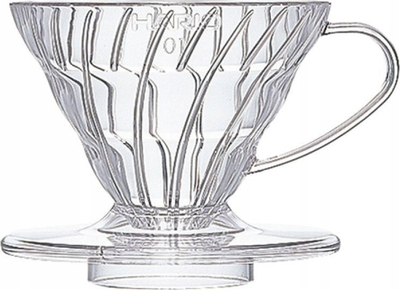 Филтер за кафе Hario V60 VDR-01-T, за 1-2 шолји, пластика, проѕирен