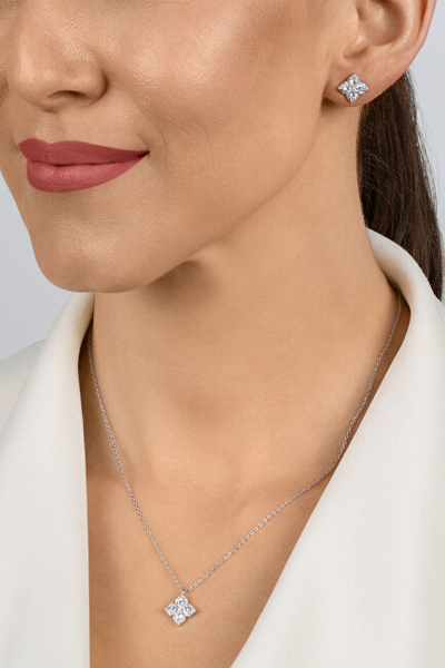 Set qafore + vathë për femra Brilio Silver SET283W