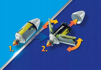 Set ndërtimi Playmobil Space 71369 Meteorite Destroyer, për fëmijë 4+, shumëngjyrësh