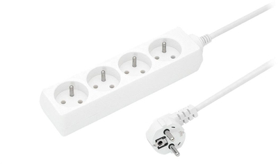 Zgjatësi elektrik Jonex PS-470, 4 presa, 10m, 16A, i bardhë