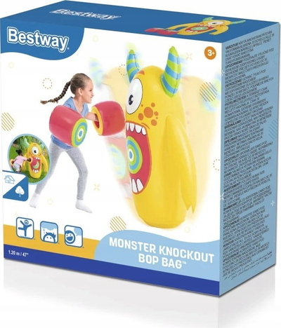 Lodër me ajër Monster Bestway, 120cm, me doreza boksi, e verdhë