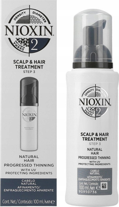 Shampo flokësh Nioxin System 2, Hapi 1, për flokë të hollë natyralë, 300 ml