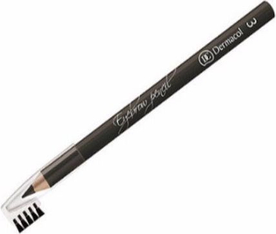 Laps për vetulla Dermacol Eyebrow Pencil No.3, 1.6g, kafe