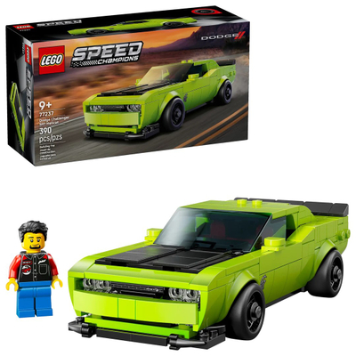 Lodër ndërtimi Lego Speed Champions 77237 Dodge Challenger SRT Hellcat, makinë sportive