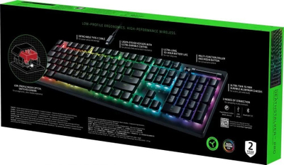 Tastierë gaming Razer DeathStalker V2 Pro, wireless, optike, e zezë