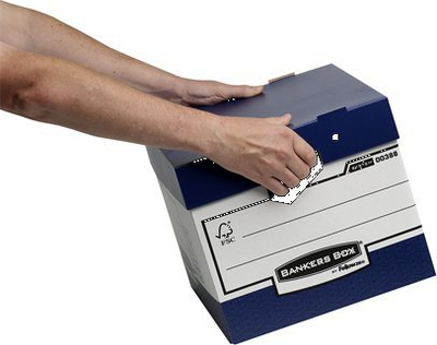 Kuti arkivore Fellowes Bankers Box ERGO 0038801, format A4, letër e qëndrueshme, blu