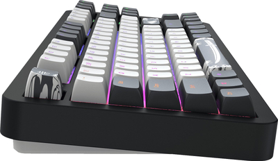Tastierë gaming Dark Project ALU87B Bushido, mekanike, RGB, e zezë