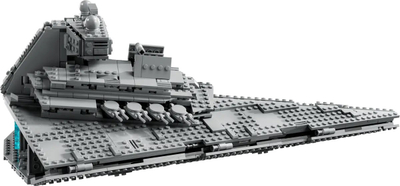 Lodër ndërtimi Imperial Star Destroyer, model anije hapësinore, shumëpjesëshe, gri