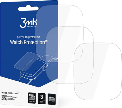 Folie mbrojtëse ekrani 3MK Watch Protection për Xiaomi Amazfit GTS 2 2e, set me 3 copë, transparente