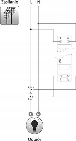 Monitor energjie F&amp;F WI-MEF-1-40, matje konsumi, për një fazë, i bardhë