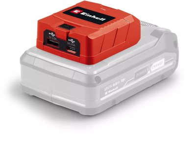 Adapter powerbank Einhell TC-CP 18 Li, USB A edhe USB C, për bateri 18V Power X-Change