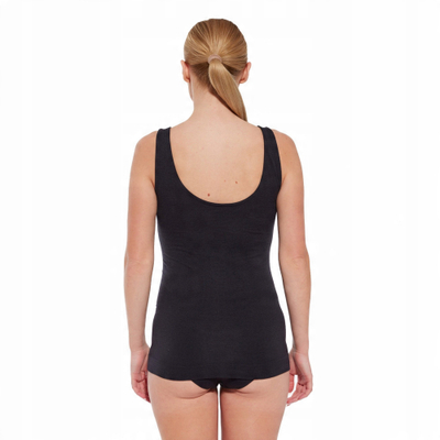 Bluzë pa mëngë për goca Brubeck COMFORT MERINO, madhësia S, e zezë