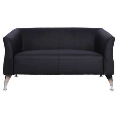 Divan 3 ulëse KIANA, PU, 180×75×71 cm (HM3122.31), zezë