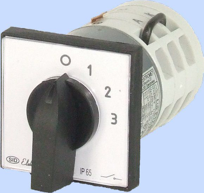 Çelës rrotullues matës rryme Elektromet 921284, 3P, 12A, IP65, gri
