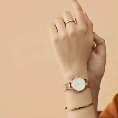 Orë dore Daniel Wellington Petite 32 Melrose RG White DW00100163