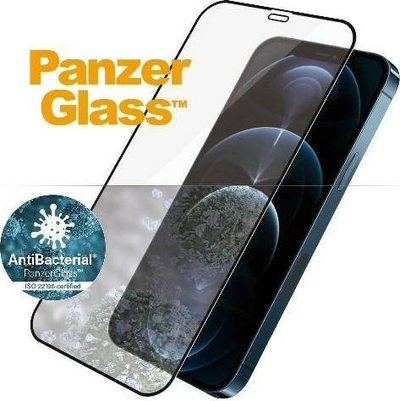 Mbrojtës ekrani PanzerGlass E2E për iPhone 12 Pro Max, antibakterial, me kornizë të zezë