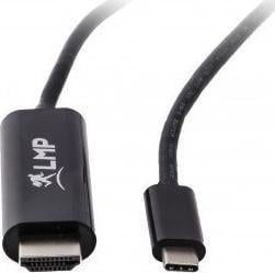 Kabllo LMP USB C në HDMI USBC HDMI B, 1.8m, 4K 60Hz, e zezë