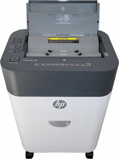 Машина за сечење документи HP OneShred Auto 100CC, cross cut P 4, 100 листови, црна