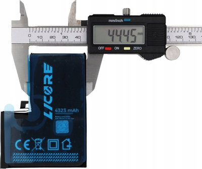 Bateri Licore për iPhone 14 Pro Max, 4323 mAh, litium-jon, e zezë