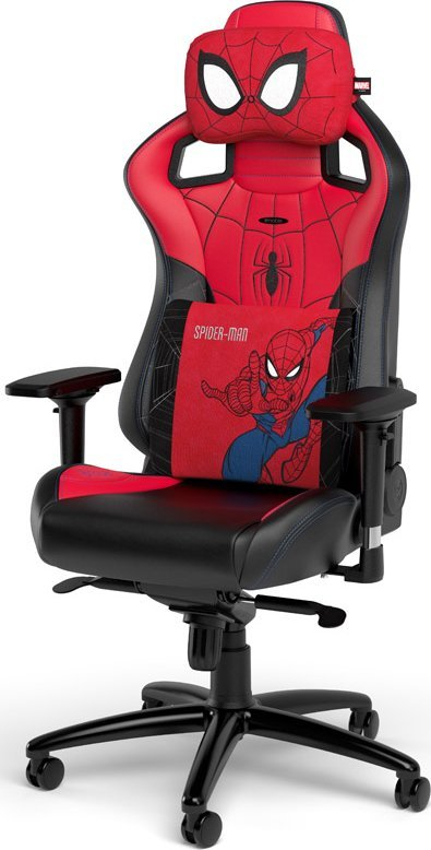 Сет гејминг перници Noblechairs Memory Foam, Spider-Man Edition, за врат и половина, црвени
