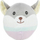 Lodër pelushi Trixie Junior Bear, 20 cm, për beba, gri pastel
