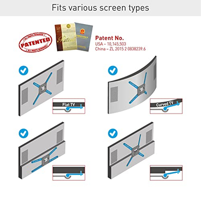 Mbajtës tavanor TV Barkan 4500L, 13-75", Full Motion, i bardhë
