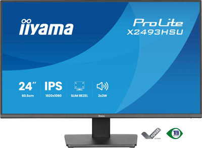 Monitor PC Iiyama ProLite X2493HSU-B1, 23.8", Full HD, IPS, 120Hz, i zi
