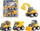 Set lodrash ndërtimi Paweł Wojda Construction Cars, makina ndërtimi, për kalamaj, shumëngjyrësh