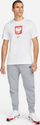Bluzë sportive Nike Poland Crest DH7604 100, poliester, për burra, e bardhë