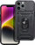 Mbulesë telefoni OEM Slide Armor për Samsung Galaxy A35 5G, me kapak kamere, me unazë qëndrimi, e zezë