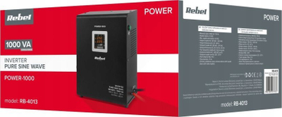 Furnizim emergjent muresh Rebel POWER-1000, 1000VA 700W, dalje 230V, i zi