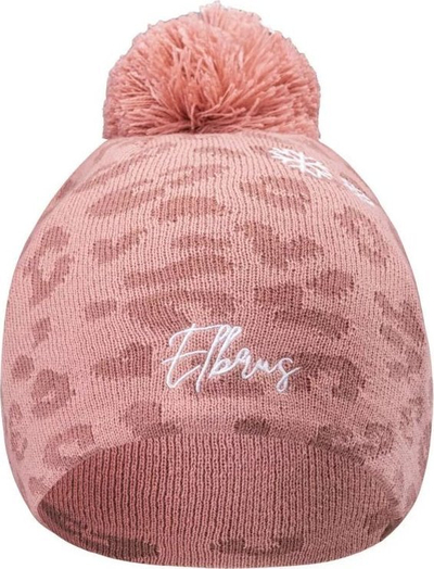 Kapele dimri Elbrus Winter Hat With Pom Pom Iguana Myron, përzierje leshi-akriliku, UNI, rozë