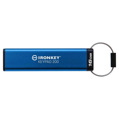 USB flash Kingston IronKey Keypad 200, 16GB, USB 3.2, i zi