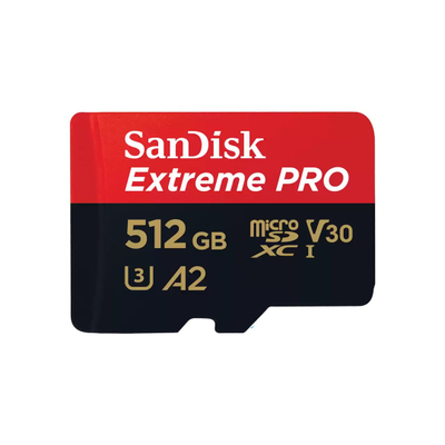 Мемориска картичка SanDisk Extreme PRO microSDXC, 512GB, Class 10 UHS I U3 A2 V30