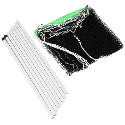 Set rrjete volejbolli e badminton Enero 609x220 cm, me shtylla, jeshile
