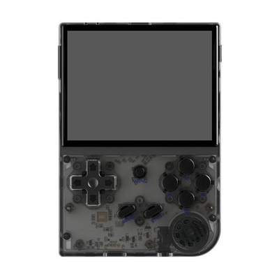 Konsolë portative retro Anbernic RG35XX 2024, ekran 3.5", HDMI, transparente e zezë
