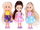 Mobilje për kukulla mini Swede, me 6 kukulla 12 cm