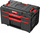 Kuti veglash Qbrick System One Drawer 2 Plus, modulare me 2 sirtarë, plastike e fortë, gri e kuqe