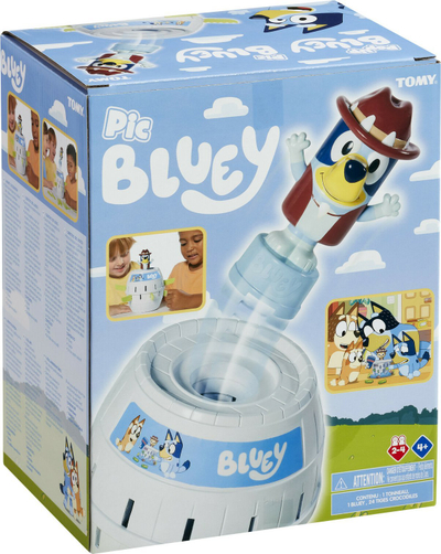 Loja me tavolinë Tomy Pop Up Bluey Family, 2 4 lojtarë, mosha 4+