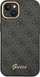Futrollë telefoni Guess 4G Vintage Gold Logo për iPhone 14 Plus 6.7", e zezë