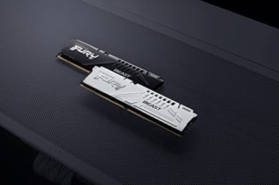 Memorie RAM Kingston FURY Beast 32GB, DDR5 6400MT/s CL32, e bardhë