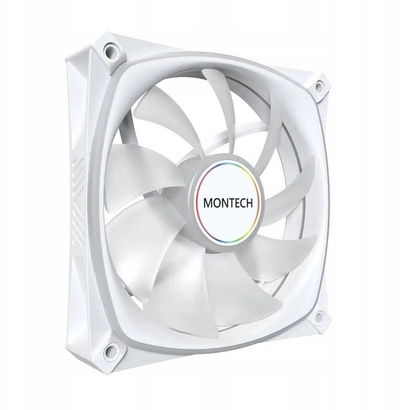 Вентилатор за PC Montech AX120 Pro ARGB, 120mm, PWM, бел