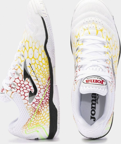 Atlete futsalli Joma Maxima 2442 IN, për burra, për sallë, të bardha me shumë ngjyra