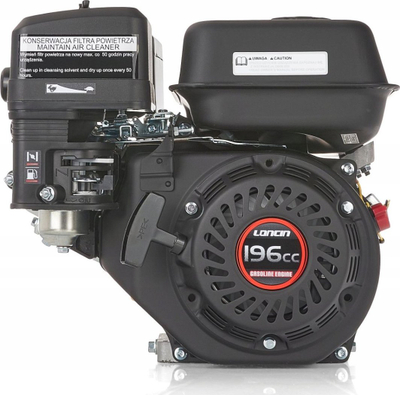 Motor benzinë Geko Loncin 196cc, 6.5HP, EURO 5, i zi