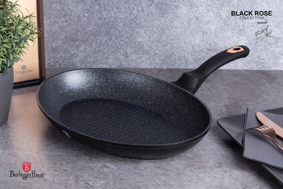 Tigan peshku BerlingerHaus Black Rose Collection, 35cm, sipërfaqe mermeri, i zi