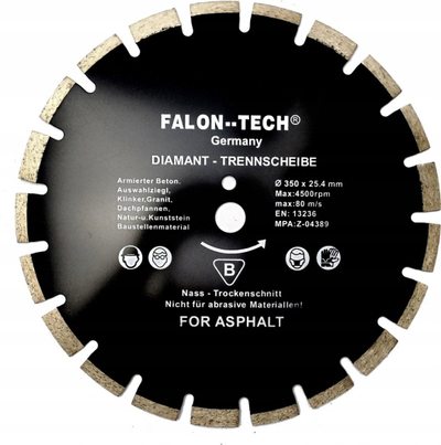 Disk diamanti Silver D.Stoner, 350mm, segmentuar, i zi
