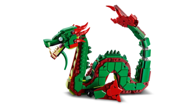Lodër ndërtuese LEGO Creator 3in1 Medieval Dragon 31161, për fëmijë, shumëngjyrëshe